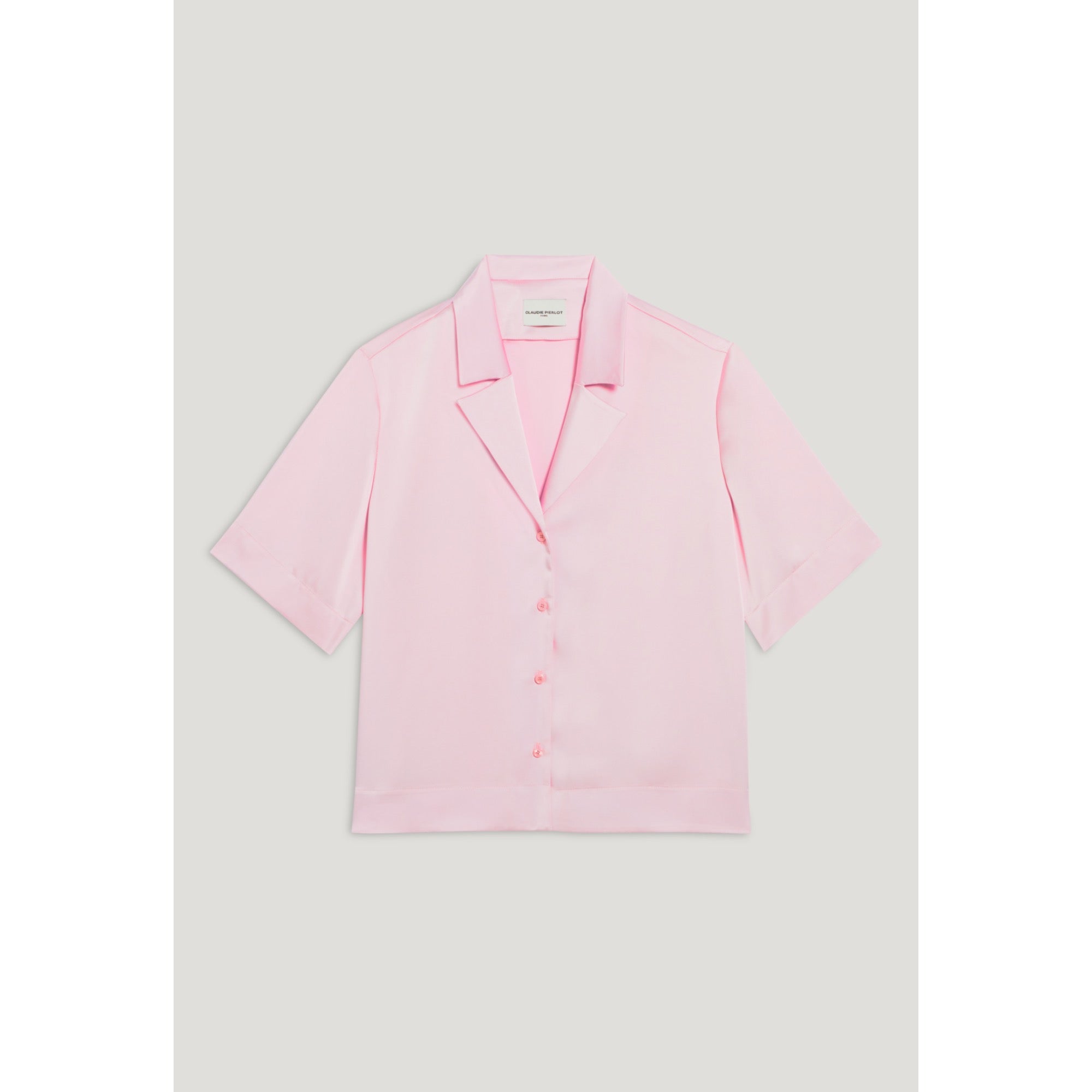 Women Floaty Short-Sleeved Shirt - Blush