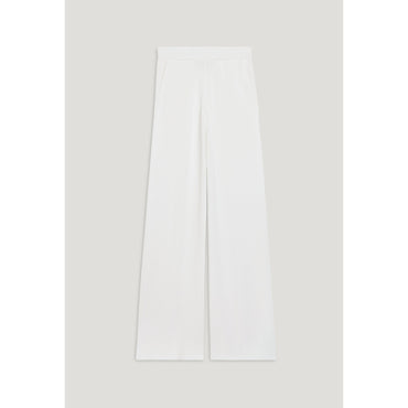 Women Floaty Knit Trousers - Ecru