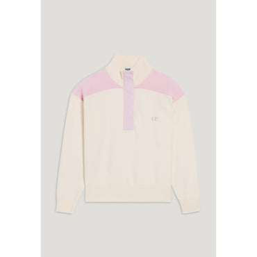 Women Half-Zip Sweatshirt - Blush