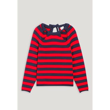 Women Two-Tone Striped Jumper - Dual-Color