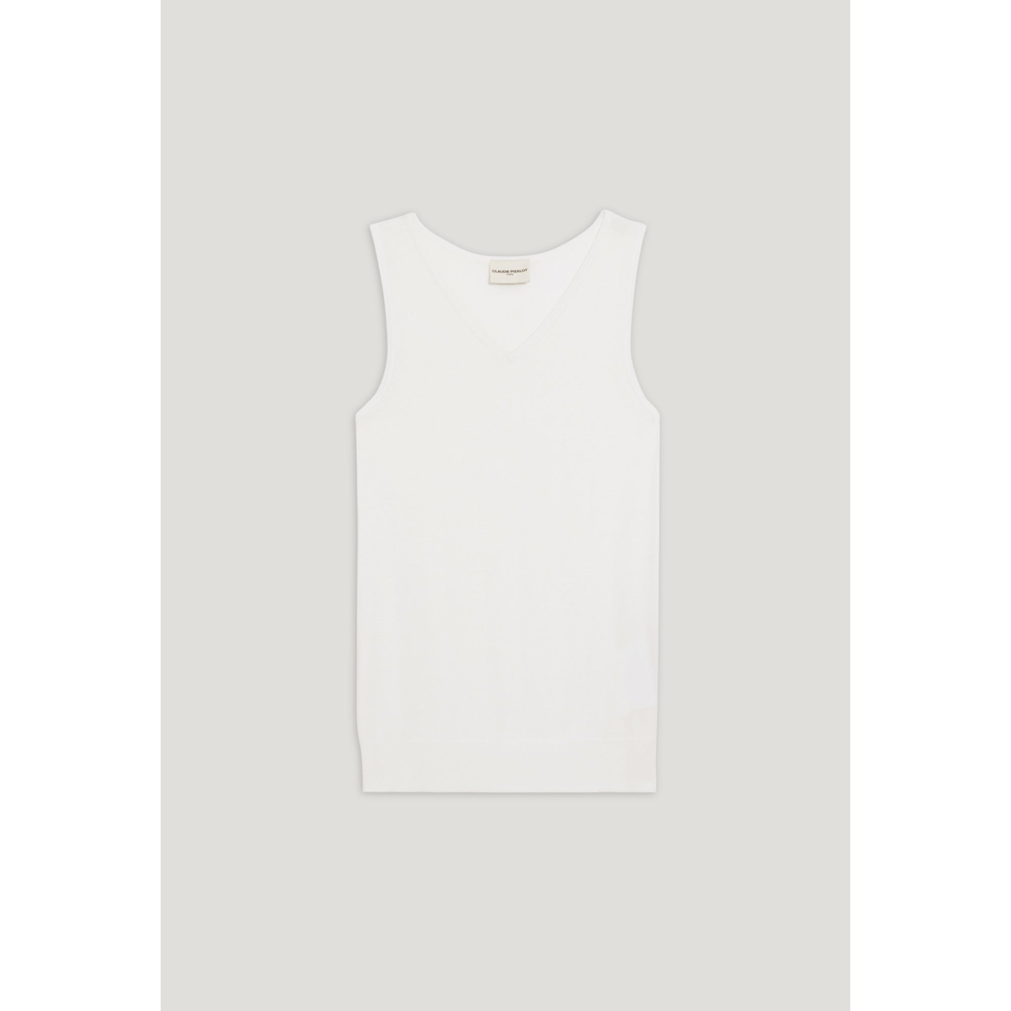 Women Knit Vest - Ecru