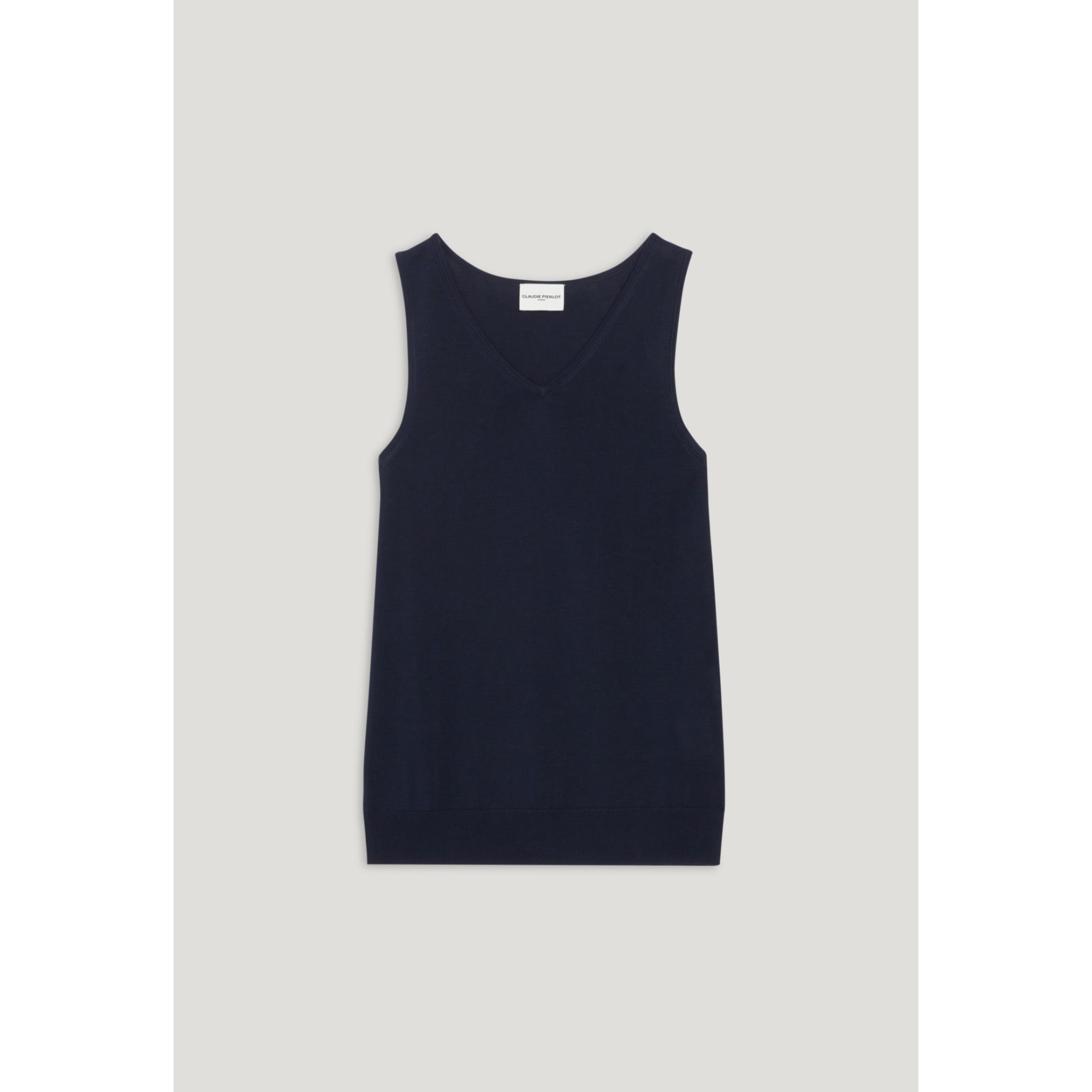 Women Knit Vest - Navy