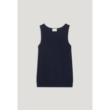 Women Knit Vest - Navy