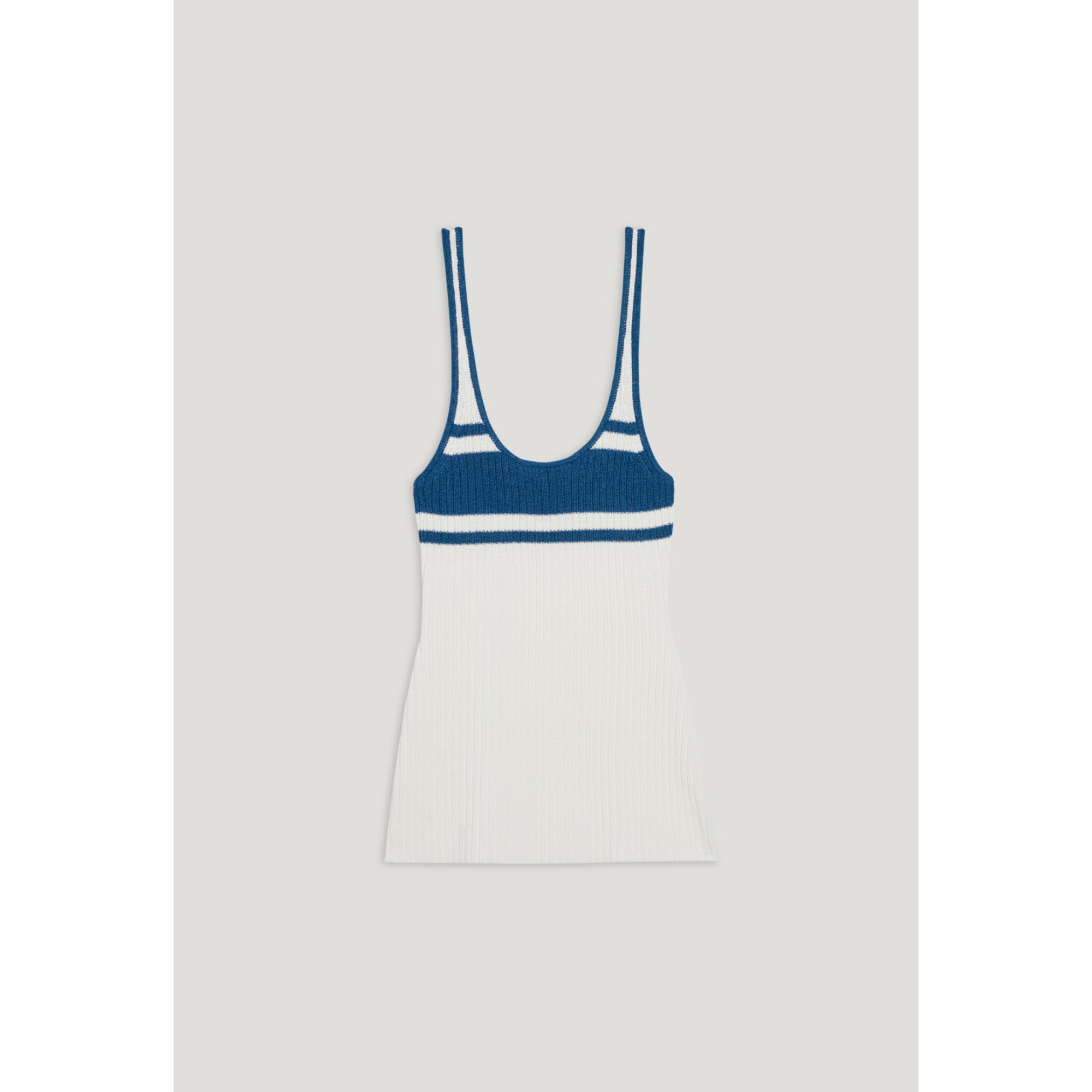 Women Cream Knitted Vest Top - Ecru
