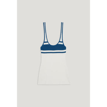Women Cream Knitted Vest Top - Ecru