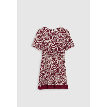 Women Robe Courte Imprimés Cœur - Print Fonce