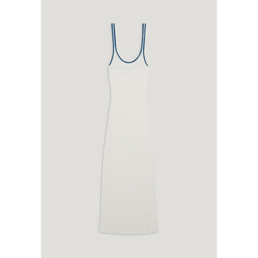 Women Cream Crochet Maxi Dress - Ecru