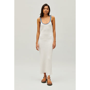 Women Cream Crochet Maxi Dress - Ecru
