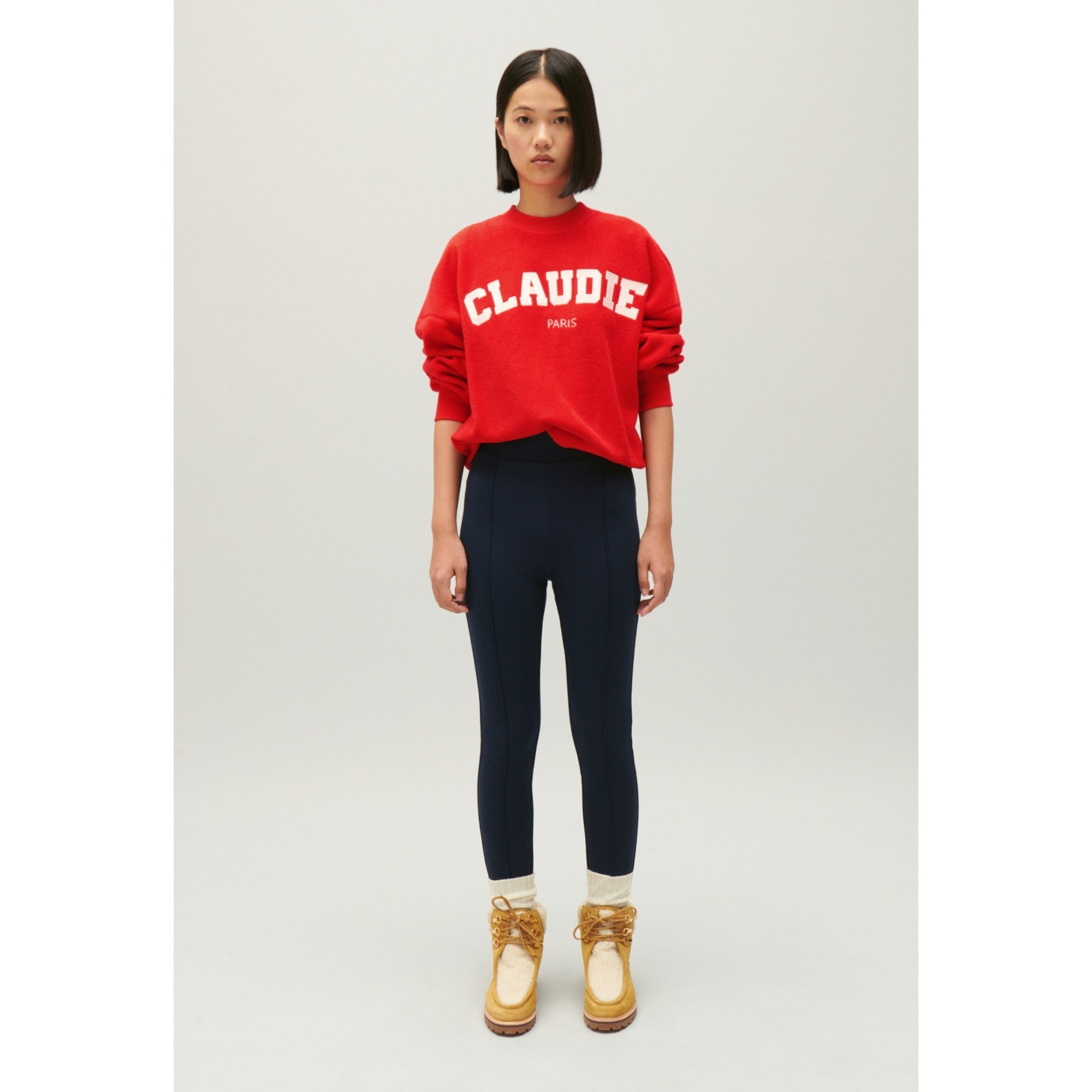 Women Cherry Fleece Sweatshirt - Cerise