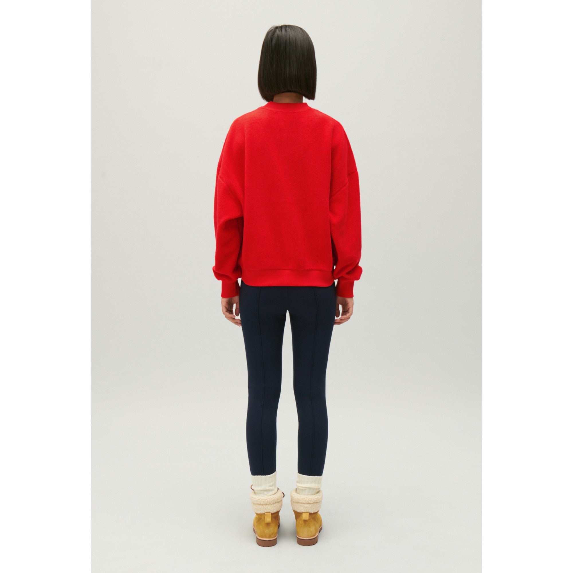 Women Cherry Fleece Sweatshirt - Cerise