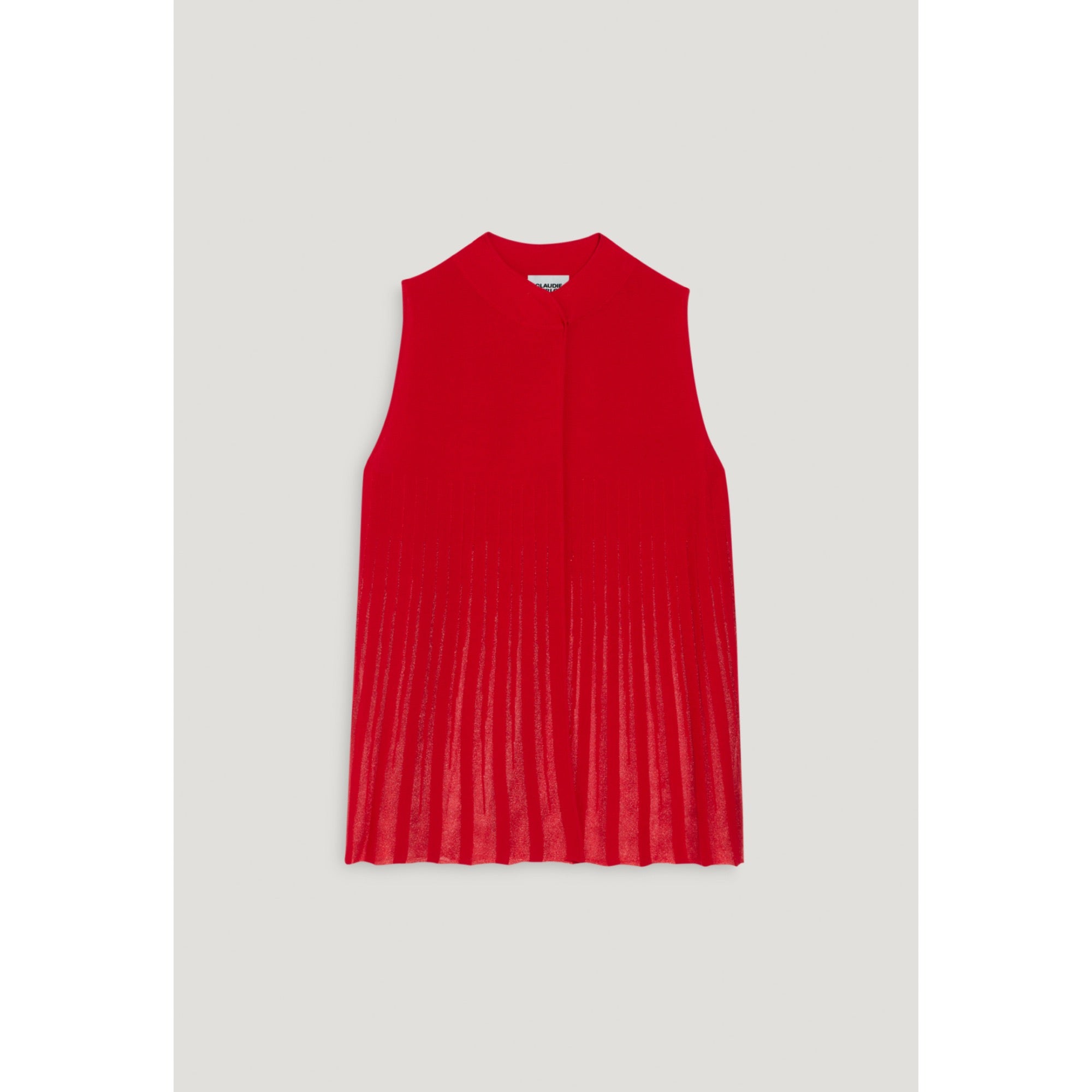 Women Sleeveless, Floaty Top - Red