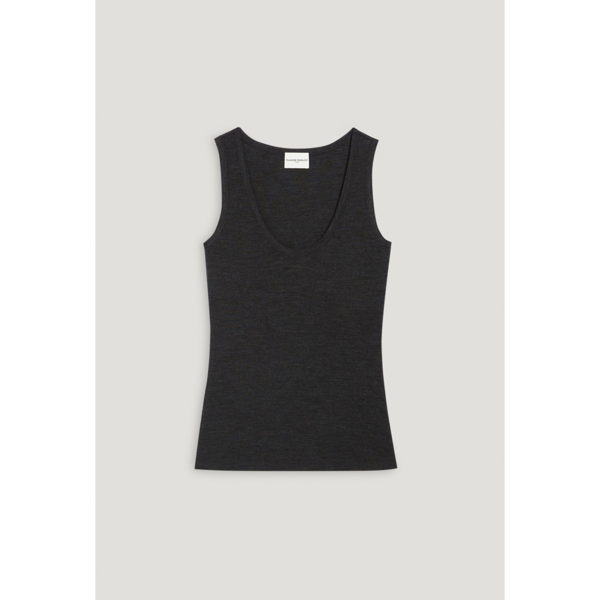 Women Wool Vest Top - Navy