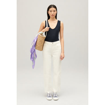 Women Wool Vest Top - Navy