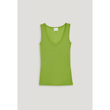 Women Wool Vest Top - Matcha