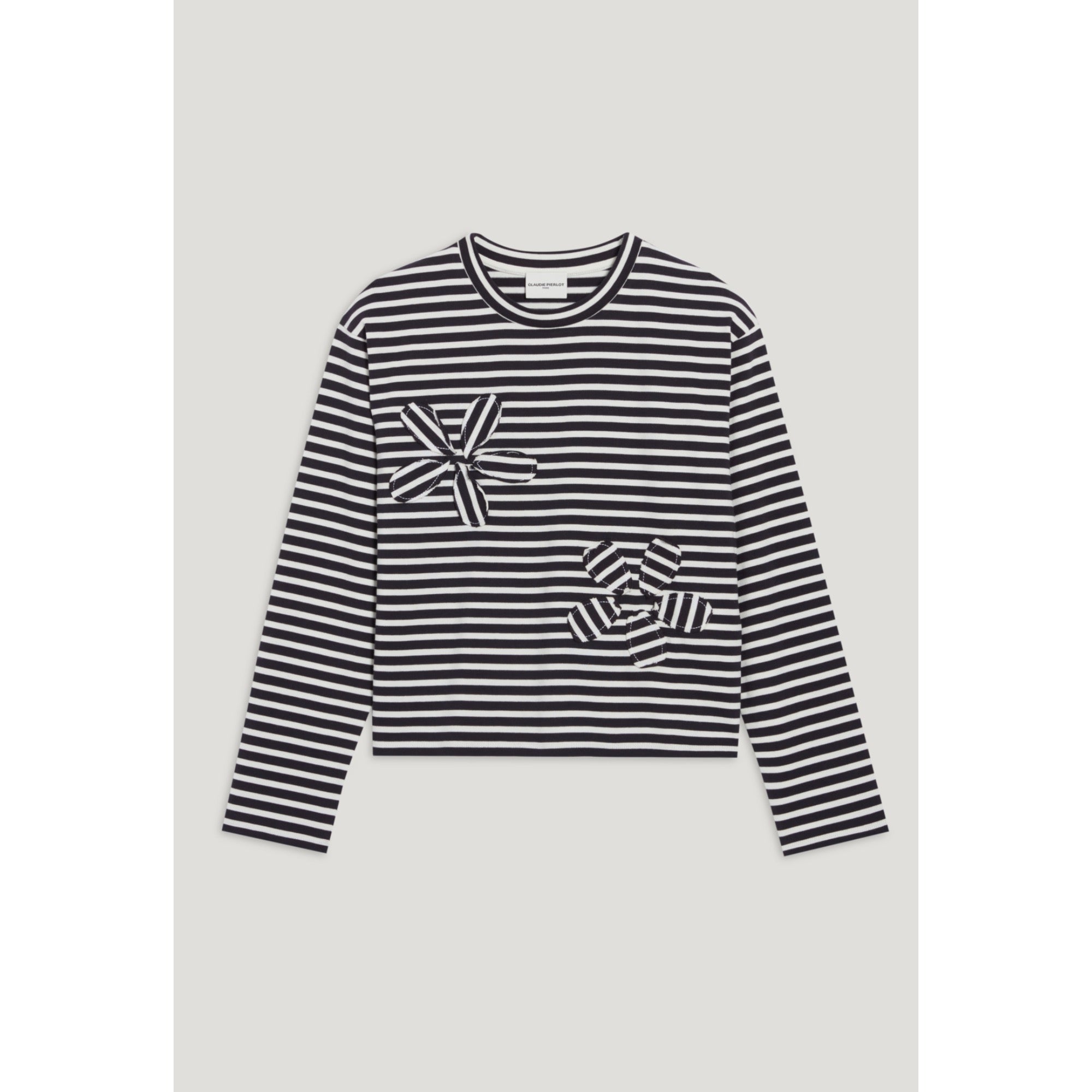 Women Navy Striped T-Shirt - Dual-Color