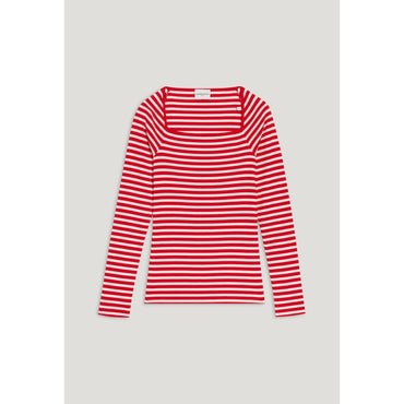 Women Striped T-Shirt - Red