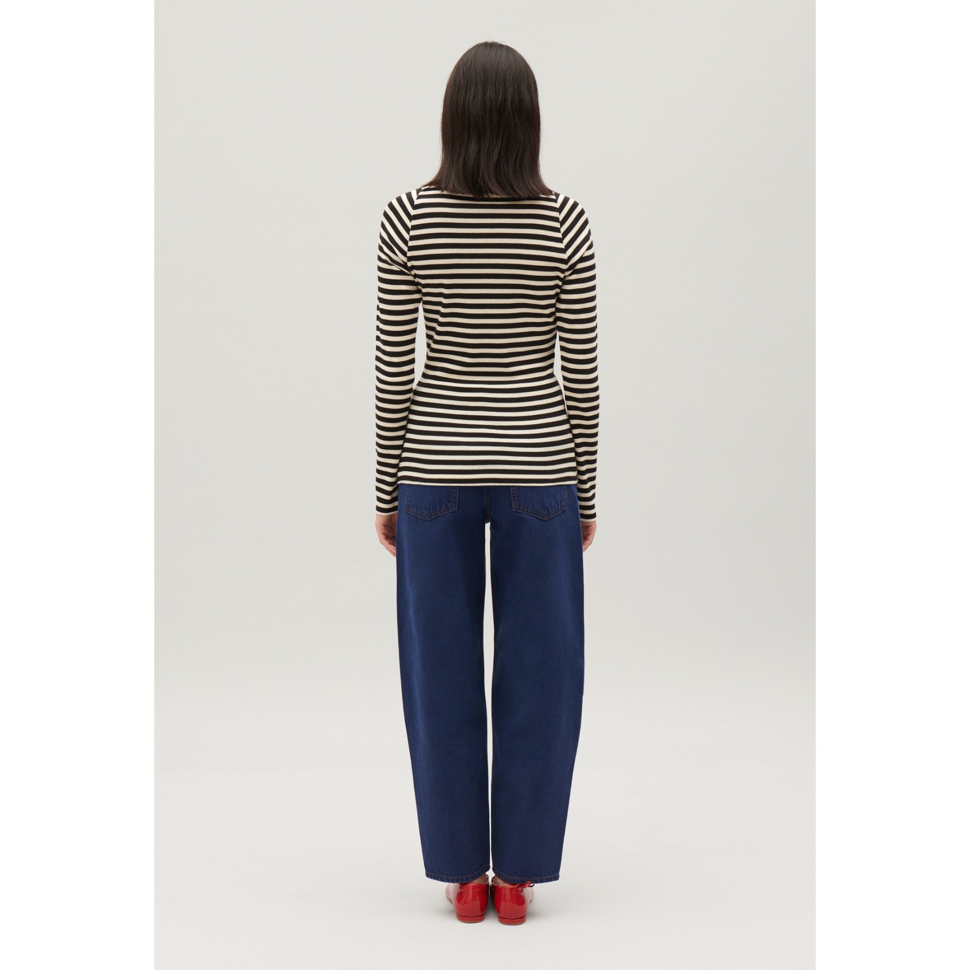 Women Striped T-Shirt - Dual-Color