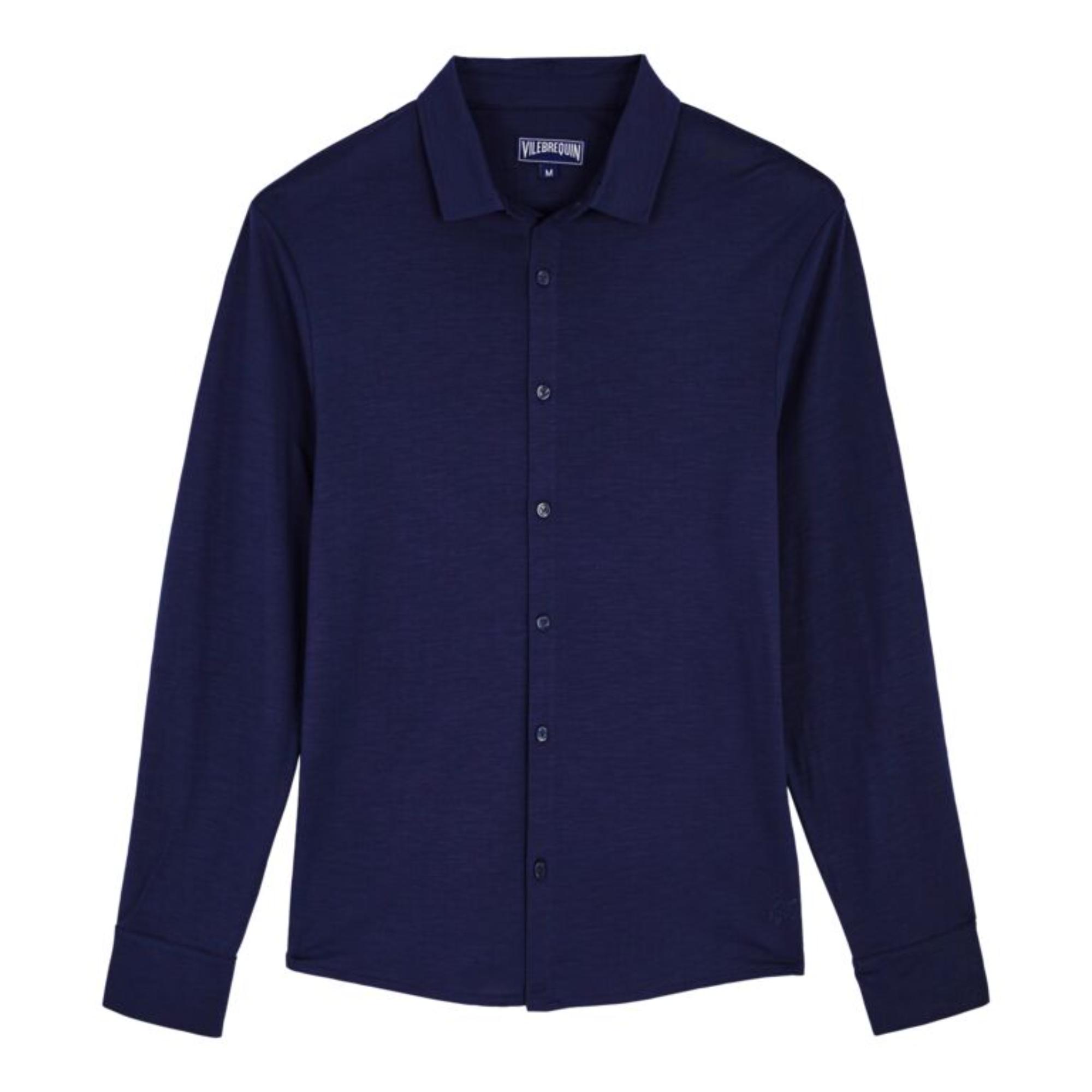 Blue Men Calandre Shirt