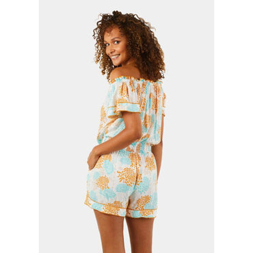 Orange Print Mother/Daughter Poupette Women Camille Playsuits