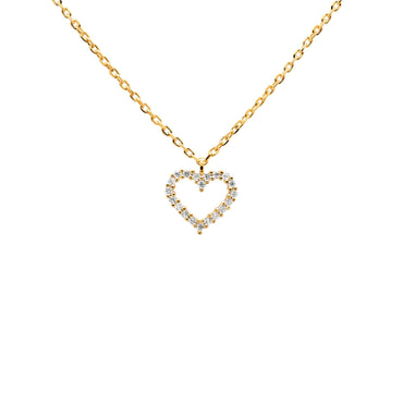 White Heart Necklace