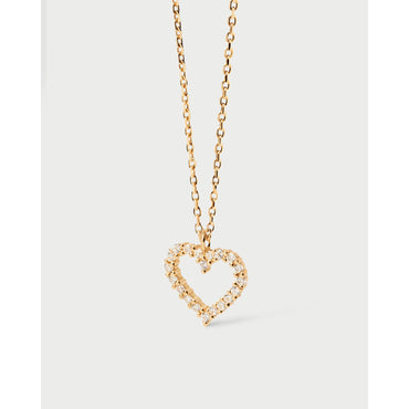 White Heart Necklace