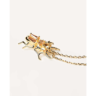 Courage Beetle Amulet Necklace