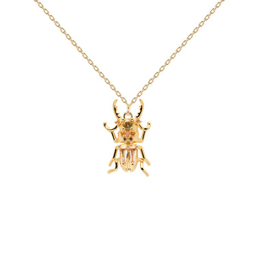 Courage Beetle Amulet Necklace