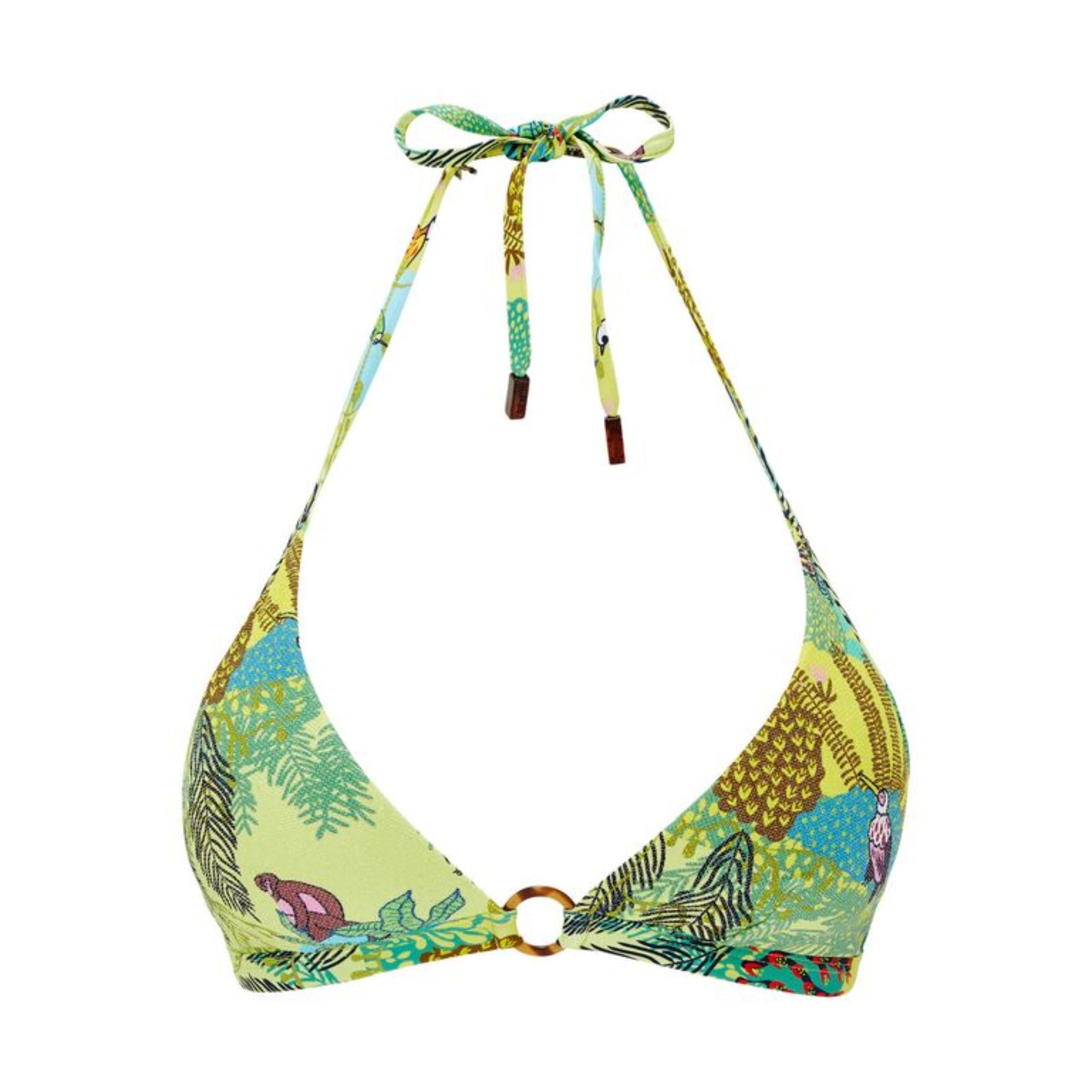 Green Family Print Jungle Rousseau Women Flechett Swimsuit