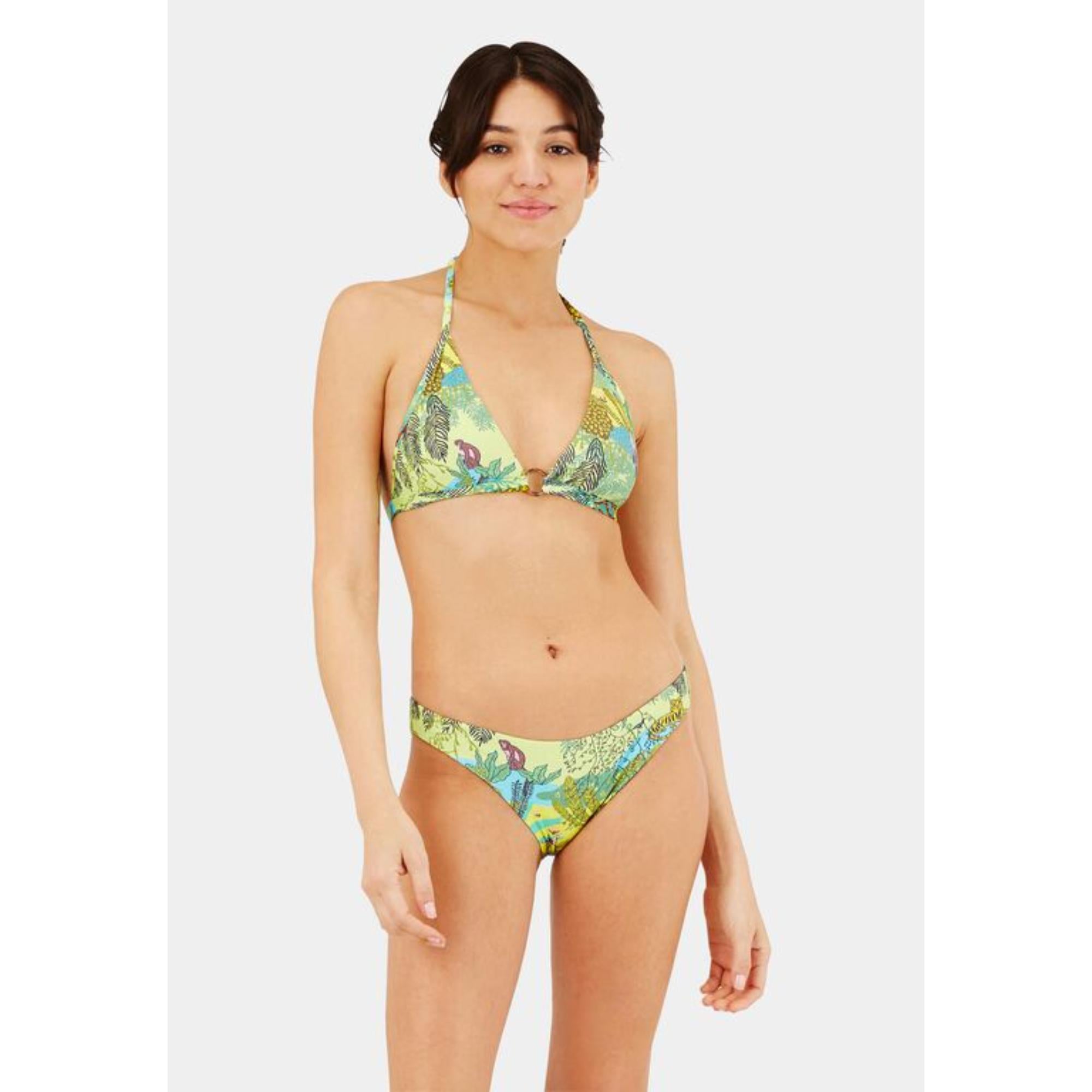 Green Family Print Jungle Rousseau Women Flechett Swimsuit