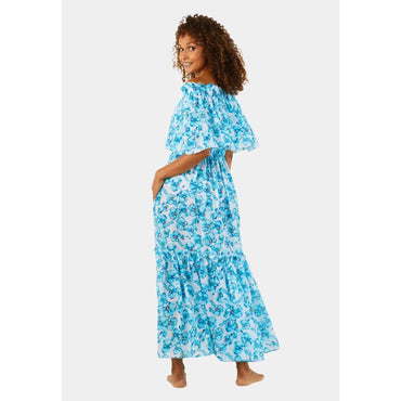 Blue Print Mother/Daughter Orchidees Women Fado Dresses