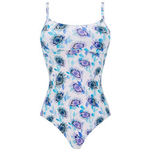 Blue Print Mother/Daughter Flash Flowers Women Feria Swimsuit