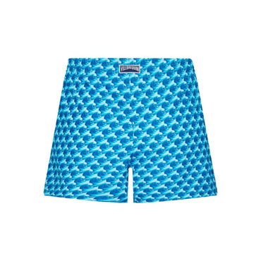 Blue Family Print Micro Waves Women Fiona Shorty