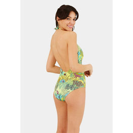 Green Family Print Jungle Rousseau Women Famous Swimsuit