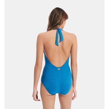 Blue Women Famous Swimsuit