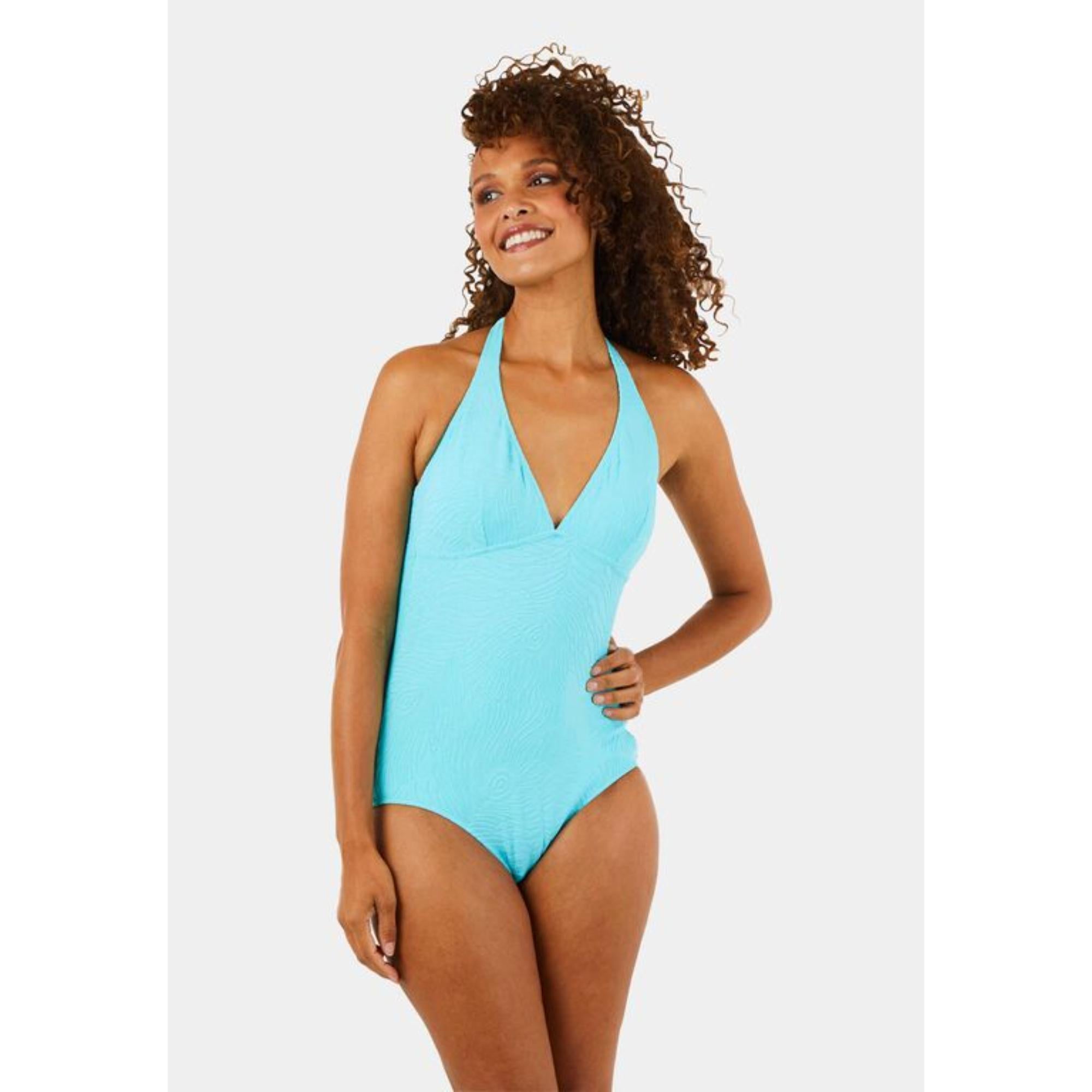 Blue Women Famous Swimsuit