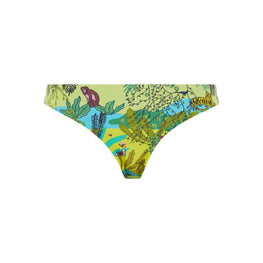 Green Family Print Jungle Rousseau Women Frise Swimsuit