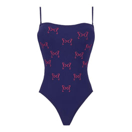 Blue Women Facette Swimsuit