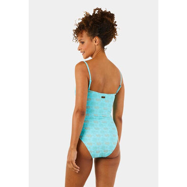 Blue Print Mother/Daughter Irid.Flower Women Facette Swimsuit