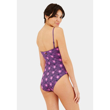 Purple Family Print Hypno Shell Violet Women Facette Swimsuit