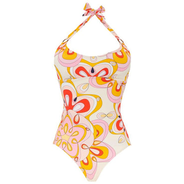 Pink Print Mother/Daughter Kaleido Women Fire Swimsuit