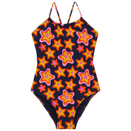 Blue Family Print Stars Gift Girl Gazette Swimsuit