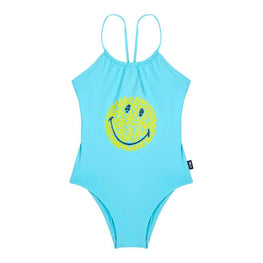 Blue Family Print Turtle Smiley Girl Gazette Swimsuit