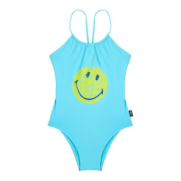 Blue Family Print Turtle Smiley Girl Gazette Swimsuit