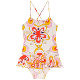 Pink Print Mother/Daughter Kaleido Girl Grilly Swimsuit