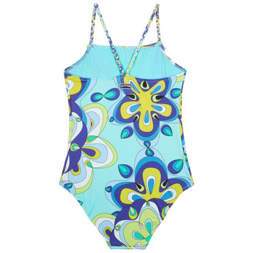 Blue Print Mother/Daughter Kaleido 21U Girl Gom Swimsuit