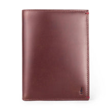 Gulliver Travel Passport Holder (RFID USA Wax Leather) - Oxblood Brown