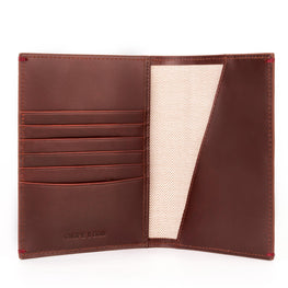 Gulliver Travel Passport Holder (RFID USA Wax Leather) - Oxblood Brown