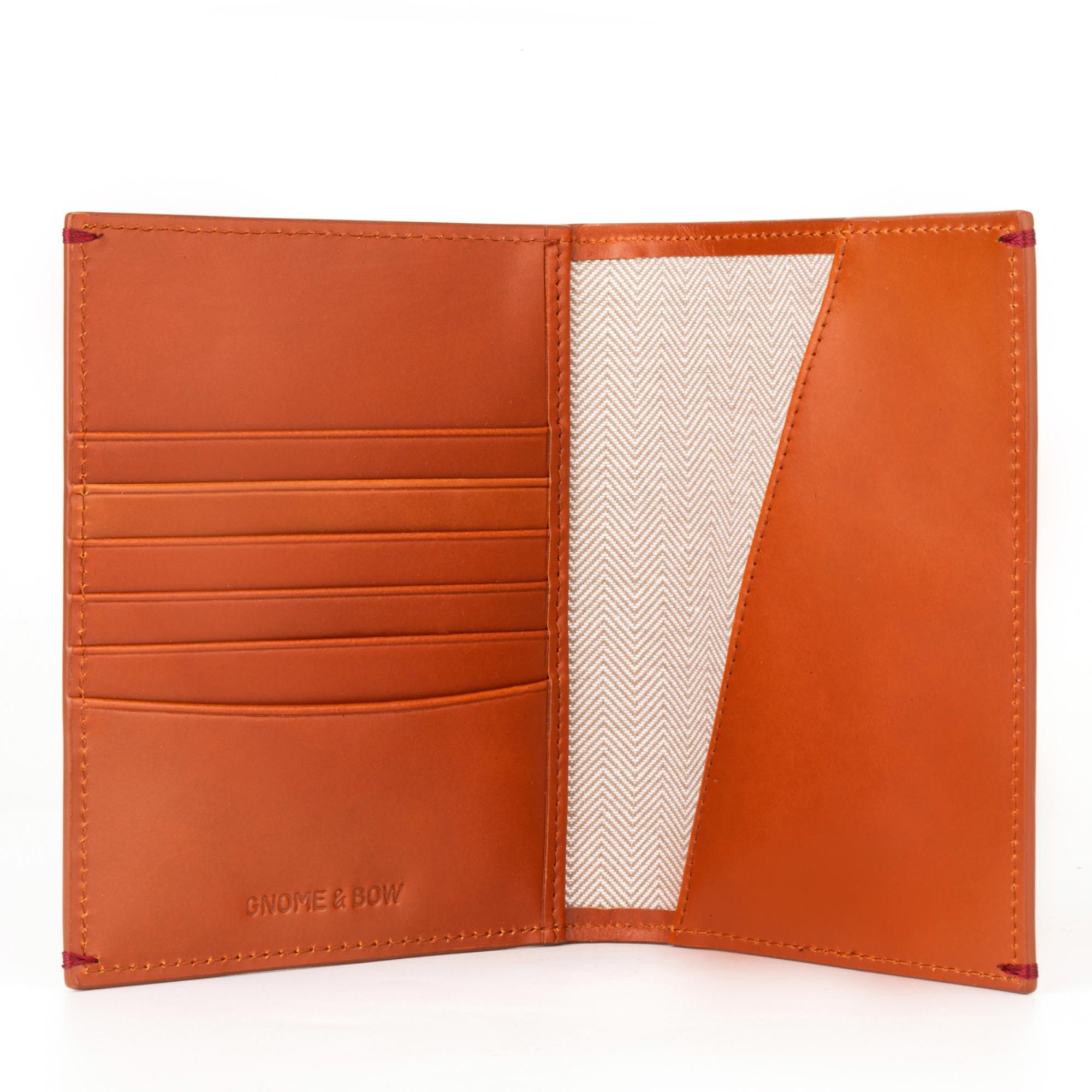 Gulliver Travel Passport Holder (RFID USA Wax Leather) - Tan Brown