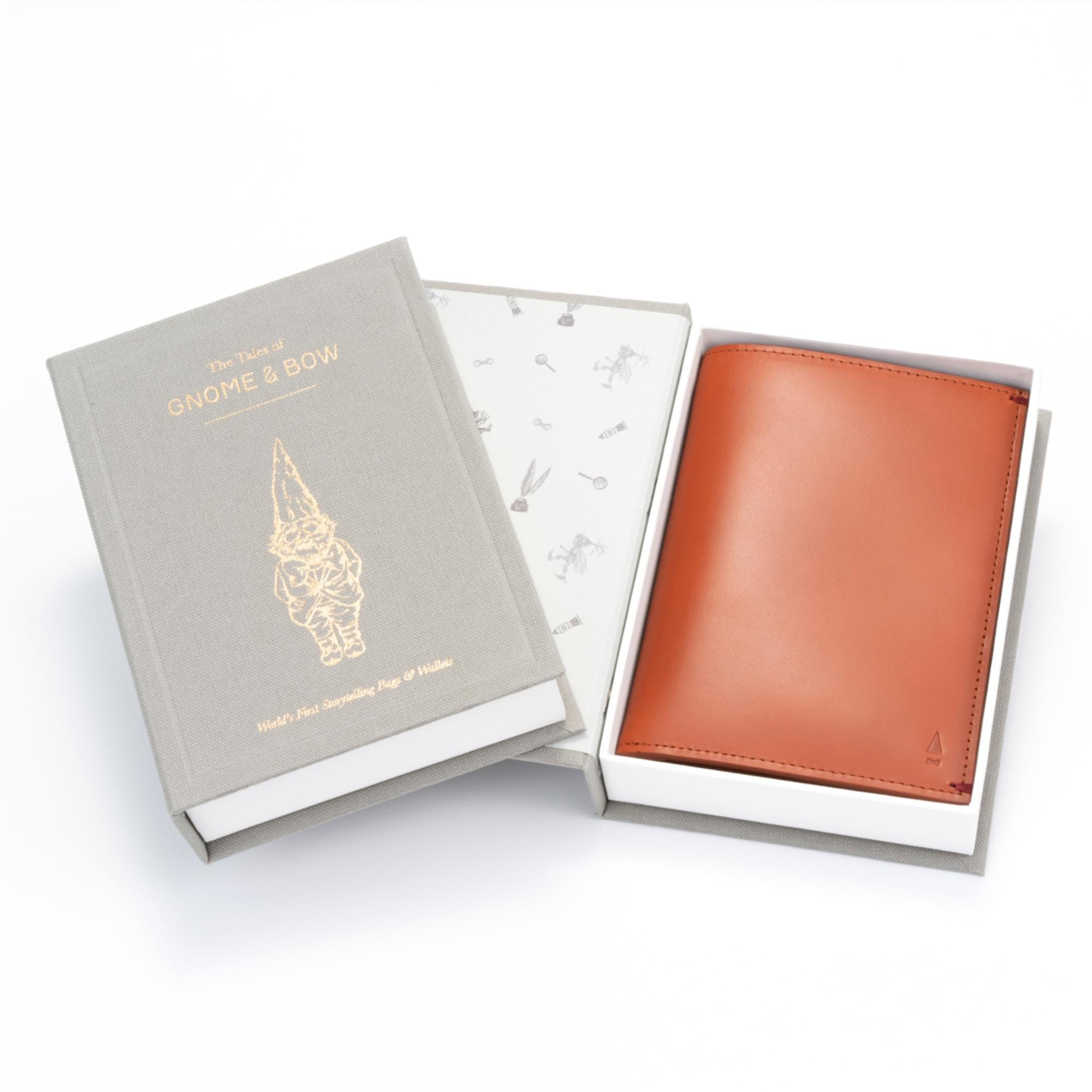 Gulliver Travel Passport Holder (RFID USA Wax Leather) - Tan Brown