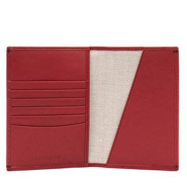 Gulliver Travel Passport Holder (RFID USA Nappa Leather) - Red